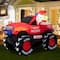 Glitzhome® 7ft. LED Lighted Santa Claus Pickup Truck Inflatable Décor